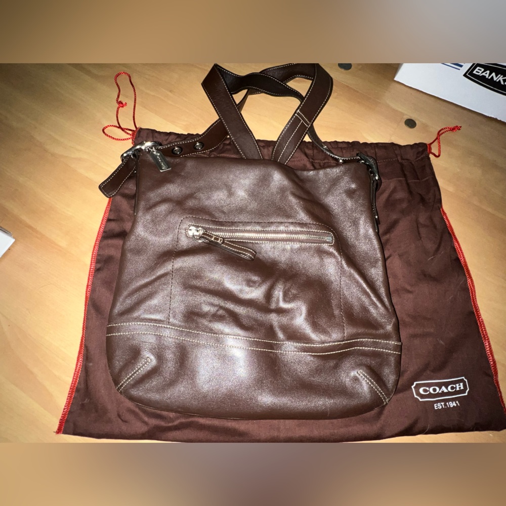 Coach Brown Leather Shoulder Bag